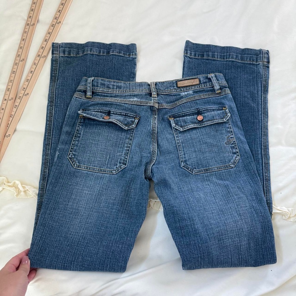 Low Rise Flare Jeans - Picture 3 of 5